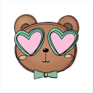 valentine bear Posters and Art